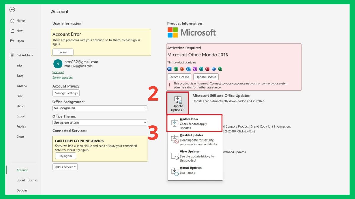 Cách sửa lỗi Microsoft Excel has stopped working hiệu quả
